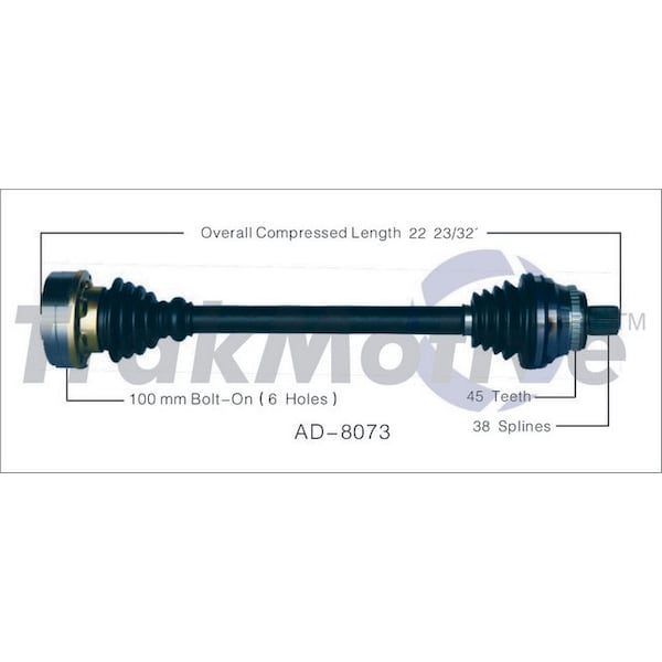 Surtrack Axle Cv Axle Shaft, Ad-8073 AD-8073 - main